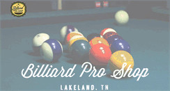 Desktop Screenshot of billiardpro.com